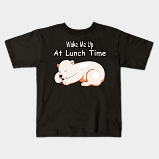 Wake Me Up At Lunch Time Kids T-Shirt